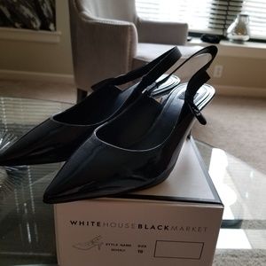 Navy (officer blue) Sling Heels
